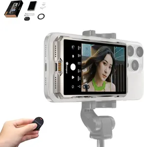 Fotorgear MS01 Selfie  Screen Phone Vlog,  Phone Holder Clip Mount, 1080P Using Phone Rear Camera for Selfie Vlog Live Stream , Compatible with /Android