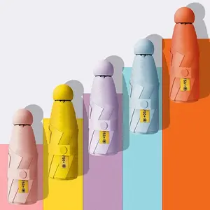 Women's 3-Fold Dual-Use Mini Sunshade & Rain Umbrella, Foldable Umbrella, Portable Folding Umbrella, UV Protection, Manual Control Design, Ideal for Outdoor Use, Rainproof Umbrella