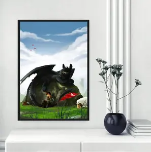 How to Train Your Dragon Poster, How to Train Your Dragon Wall Art, Toothless Poster, Vintage Toothless Print