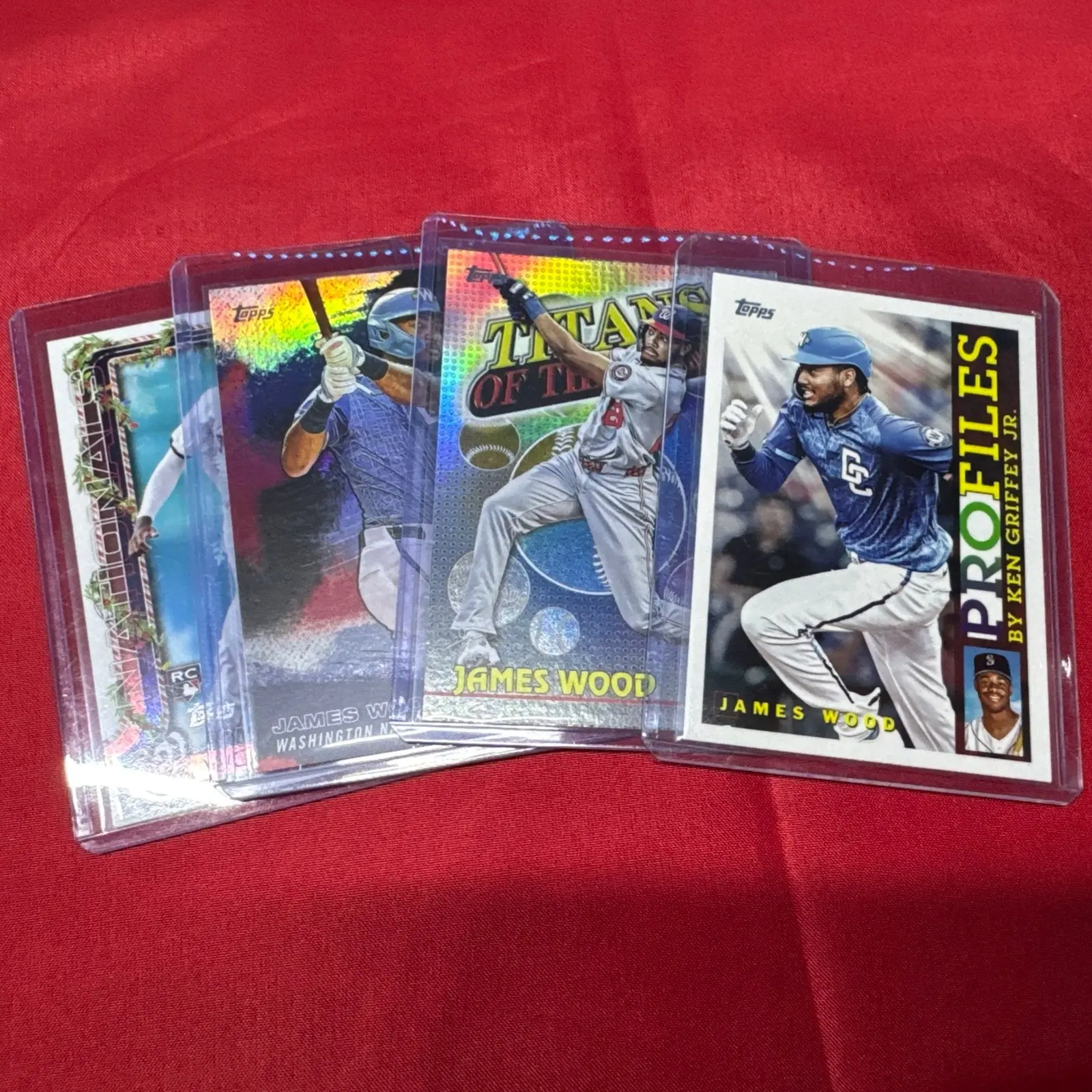 MLB James Wood 4-Card BUNDLE