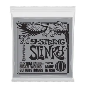 Ernie Ball Slinky 9-String Nickel Wound Electric Guitar Strings - 9-105 Gauge