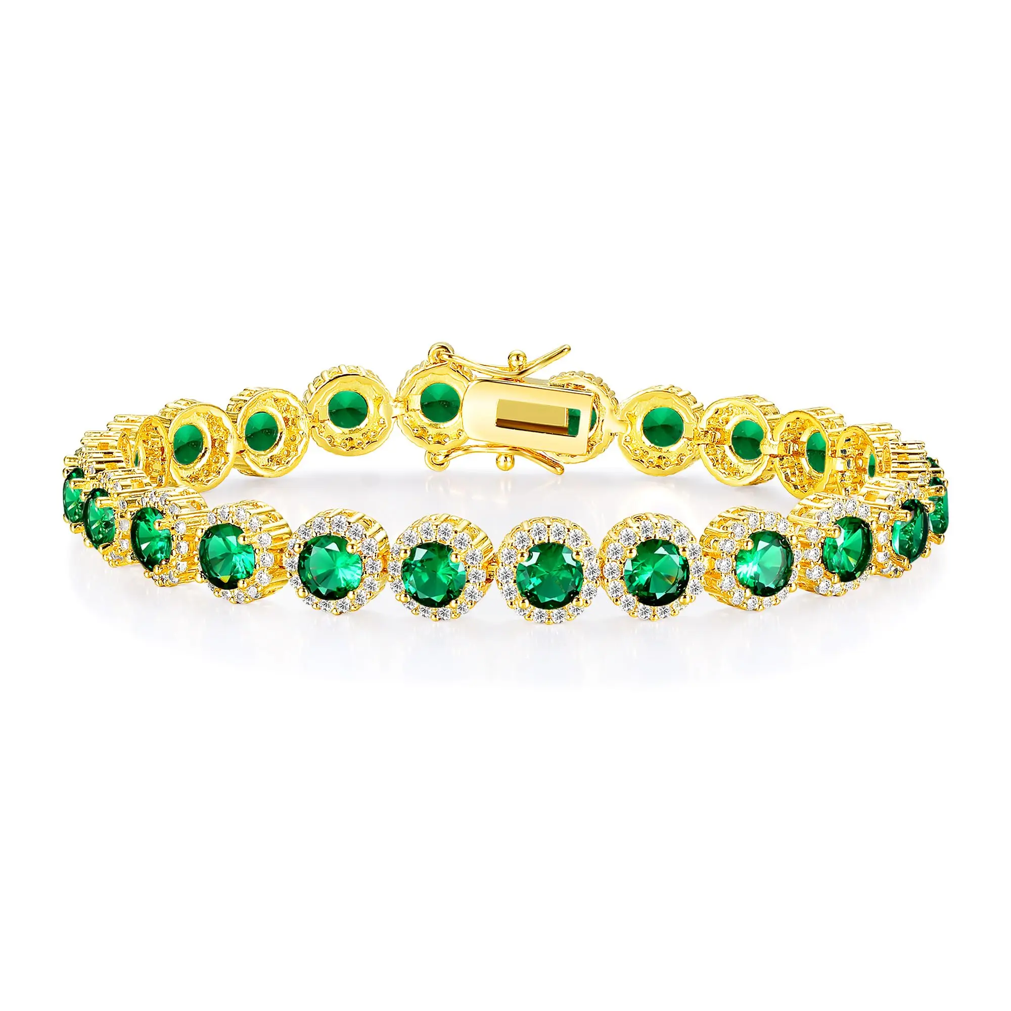 MDFUN 5mm Iced Out Tennis Bracelet  18K Golden  Plated CZ Bracelet for Women & Men | Luxury Look Jewelry