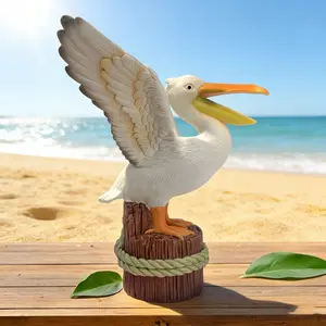 Beach Pelican Display Piece, Island Vacation Style, Space Decoration, Natural Elements, Outdoor Aesthetic, Bedroom Window Decor