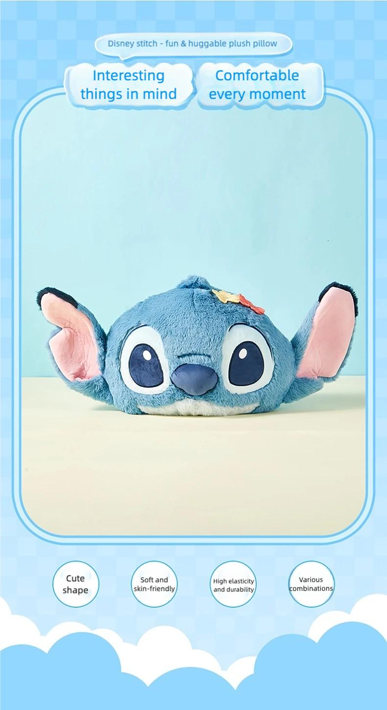 Disney Stitch Weirdly Wonderful Plush PillowCute Soft Cartoon Cushion, Cozy Decorative Pillow for Home & Gifts