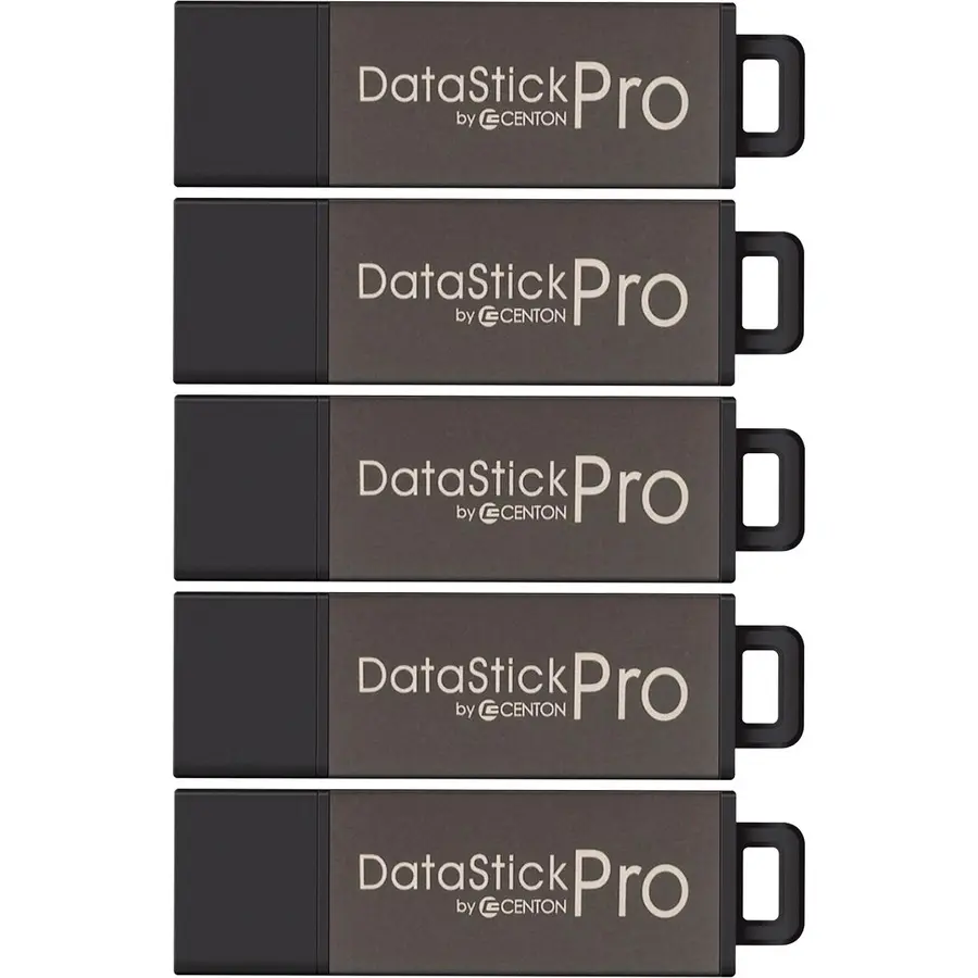 Centon DataStick Pro 16GB USB 2.0 Flash Drives - 5-Pack