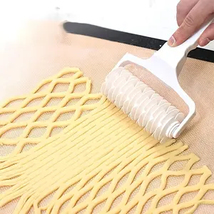 1pc, Pastry Lattice Roller Cutter, Pie Pastry Dough Cutter Roller Home Kitchen Tools, Baking Utensils Supplies