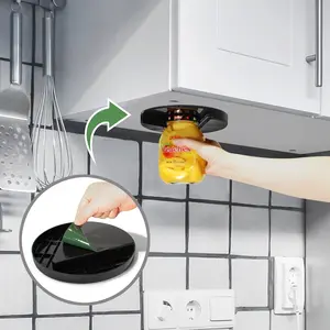 MOJO Under Counter Easy Jar Opener for Weak Hands - New Improved Design with Grip Tape to Prevent Slippage - Easily Twist Open Jars and Lids