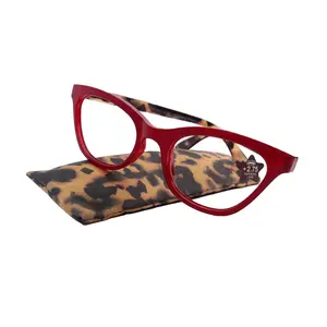 Le Rouge, Premium Reading Glasses High End Reading Glass +1.50 to +3 magnifying glasses (Red Cat Eye) Optical Frames