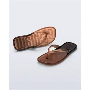 Brown Jelly Flip Flops