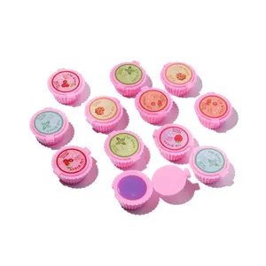 Girls Party Lip Gloss Set of 12 Pcs - Assorted Fruity Favors with Cute Cupcake Designs - Ideal for Birthday Gifts - Lipstick, Makeup