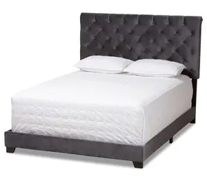 Candace Luxe and Glamour Velvet Upholstered Bed