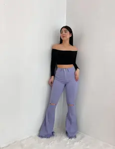 Brianna Flared Lilac Jeans 34" Inseam