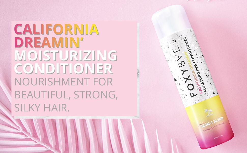 FoxyBae California Dreamin’ Moisturizing Conditioner – Argan Oil, Coconut, Shampoo & Biotin Haircare for Silky, Smooth, Hydrated Hair – Nourishing 12-in-1 Blend for Shine & Frizz Control (10 Fl. Oz) FoxyBae California Dreamin’ Moisturizing Conditioner – Argan Oil, Coconut, Shampoo & Biotin Haircare for Silky, Smooth, Hydrated Hair – Nourishing 12-in-1 Blend for Shine & Frizz Control (10 Fl. Oz)