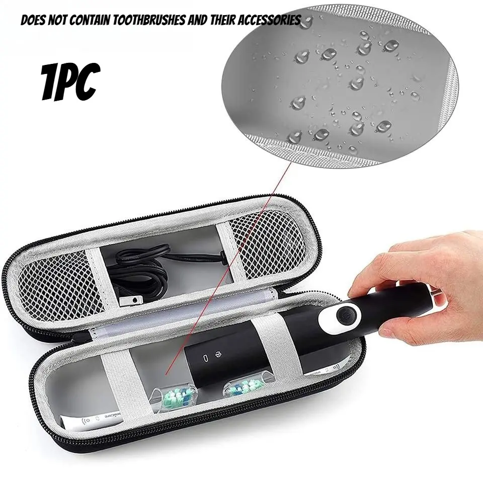 Electric Toothbrush Storage Bag, Dustproof Shockproof Travel Carrying Case, Lightweight Portable Protective Pouch, Travel & Daily Bathroom Organizer, Travel Organizer Bags, Travel Pouches, Travel Accessories