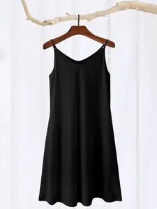 Women's Custom Graphic Cami Dress, Vintage Polyester Sundress with Sleeveless U-Neck, Comfortable Feminine Piece for Beach Vacation