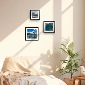 Minimalist Square Photo Frame, Wall Mounted Photo Frame, Home Decor for Living Room Bedroom Kitchen Office