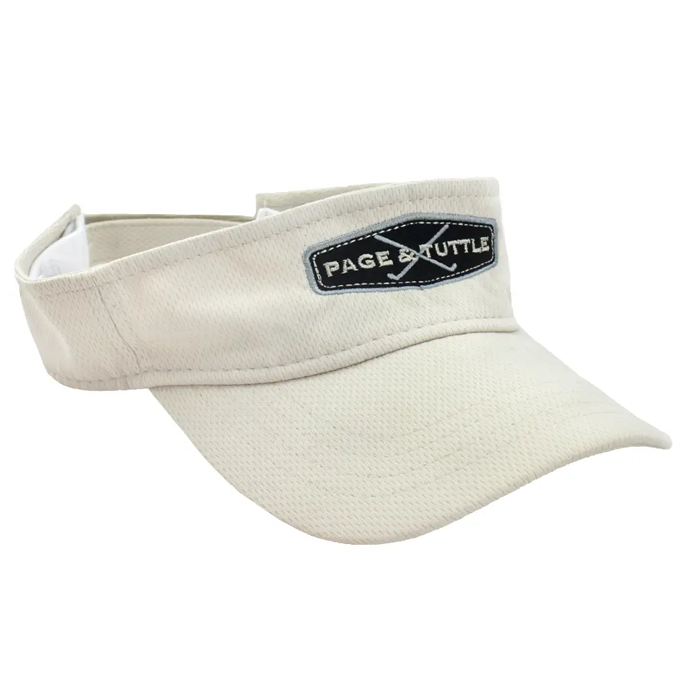 PAGE and TUTTLE Mens Performance Mesh Visor Athletic Athletic Visor - Beige PAGE and TUTTLE Mens Performance Mesh Visor Athletic Athletic Visor - Beige