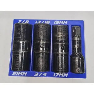 4 Piece Flip Lug Nut Socket Organizer | Fits Older Pittsburgh Set | 3D Printed Holder With Magnetic Base