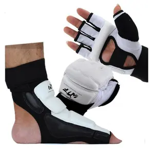 Taekwondo Gloves Hand Guards Foot Guards Barefoot Sanda Boxing Competition Set Punching Bag Half Finger Full Finger