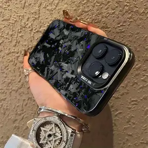 Phone Case - Purple Carbon Fiber Matte Back Cover, Compatible with Iphone 17, 17 Air 16E, 17 Air 16, 15, 14, 13, 12, 11, Mini, Pro, Max, Air, X, XR, XSMAX, 8, And 7 Plus Models, Shockproof Design