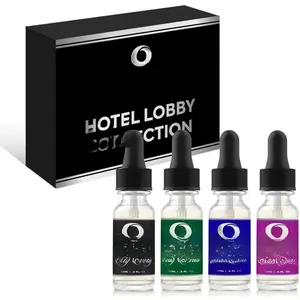 Hotel Lobby Collection - Luxury  Diffuser Oil  Set - 4 Hotel-Inspired Fragrances (4 x 15ml) - Essential Oils for Diffuser, Home,  & Room  - Hotel Scented Oils