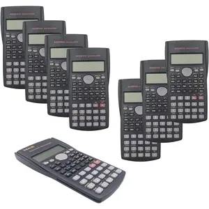 8 Packs, 2-Line Engineering Scientific Calculator Function Calculator for Student and Teacher 16 AAA  Included