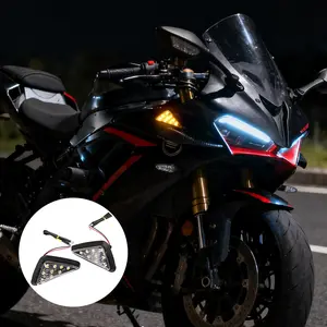 LED Universal Fit Motorcycle Lamp Motorcycle Amber Lamp Brand New Flush Mount Blinker Light For Motorcycle Bike Motorcycle Led Lights