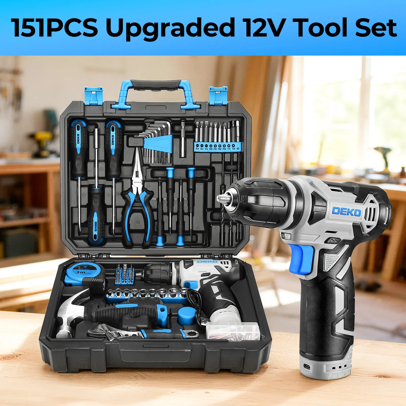 Blue tool set (151pcs)
