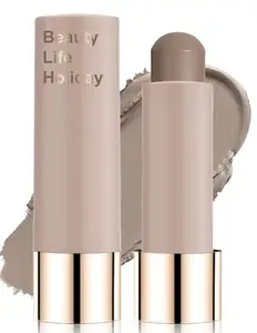 Cool Toned Contour Stick Blendable Smooth Bronzer Matte Finish Lightweight Face Shaping Makeup Natural Cream Contouring Pen Long Lasting Highly Pigmented Portable Travel Size, Cold Grey Brown