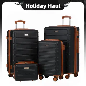 AAIVV 4-Piece Luggage Set 13/20/26/28in Expandable ABS Travel Suitcase Set with Double Spinner Wheels TSA Lock Durable Hardshell Luggage Sets Gift for Back to School - Luggagesets