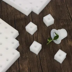 100pcs, Hydroponic Sponge Planting Tool Square Seedling Sponges Greenhouse Hydroponic Sponge Hydroponic Vegetable Planting Sponge For Small Bud Growth