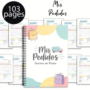 Mis Pedidos A5 Coil Notebook, High-Quality Writing Surface, Durable Design, Perfect for Note-Taking & Organizing, Ideal Gift Choice