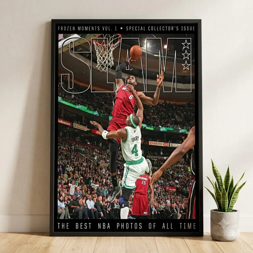 Paul Pierce Boston Basketball Poster, Celtics Legend Wall Art, NBA Sports Print, Basketball Room Decor, No Frame