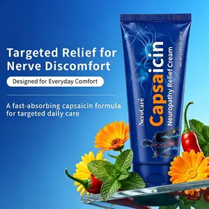 NeroCare Neuropathy Cream - Soothing Cream for Feet, Legs, Hands, Etc. Capsaicin Menthol Gentle Daily Body Care | 100g