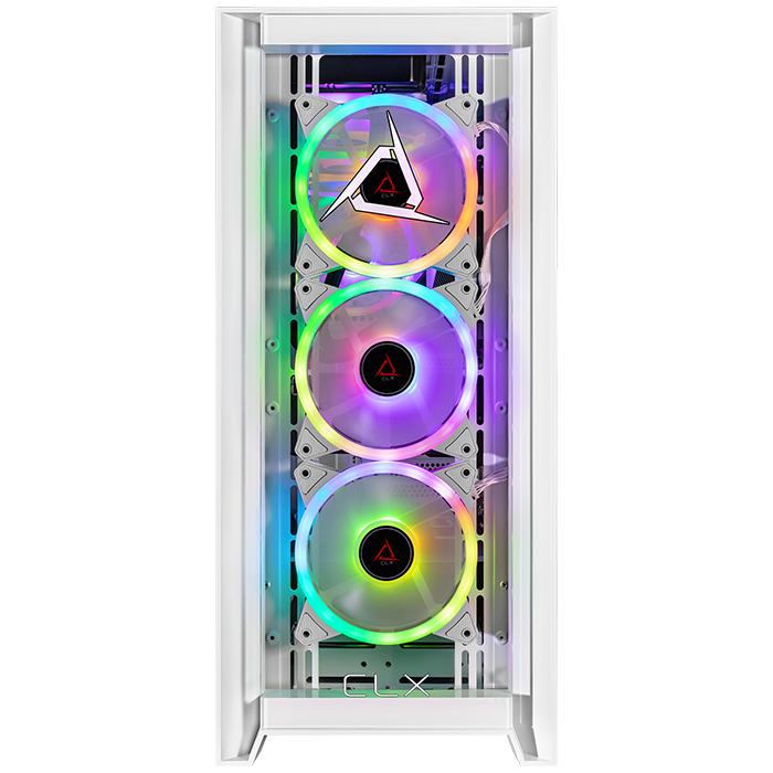 CLX SET AMD Ryzen 9 9900X & NVIDIA GeForce RTX 5070 Ti - 4.40GHz Processor, B650 Motherboard, 32GB DDR5 RAM 5600MHz - White Gaming PC Case