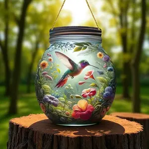 Hummingbird Rainforest Terrarium Art