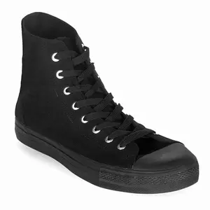 Demonia Men's Deviant-101 Black Canvas Sneakers