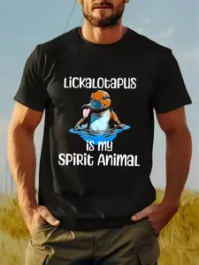 Humorous Lickalotopus Represents My Spirit Animal - Comical Platypus T-Shirt