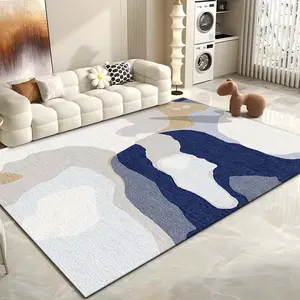 Geometric Pattern Floor Mat, 1 Count Modern Non-slip Floor Carpet, Decorative Area Rug for Home Living Room Bedroom Study Room