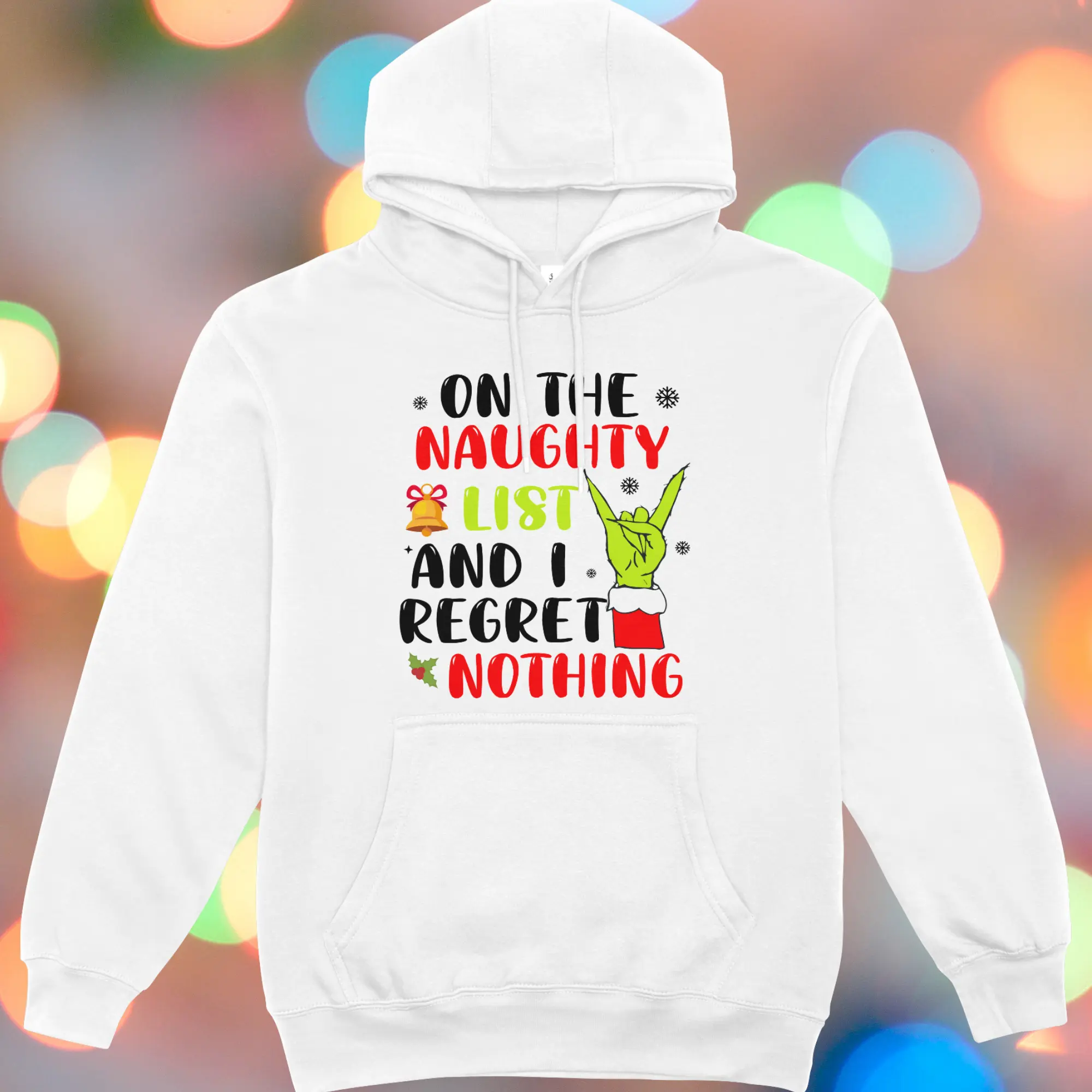 "Naughty List" Grinchy Christmas/Holiday Hoodie