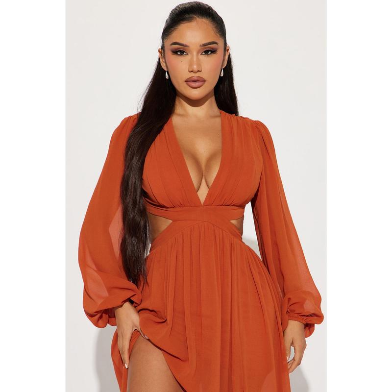 Natalia Maxi Dress - Cognac
