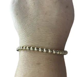 5mm/14ct Gold Filled Bead Bracelet