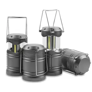 LED Camping Lantern, 4 Pack Battery Powered Flashlight for Power Outages, Portable Collapsible Hanging Light Essential for Home, Outdoor, Emergency Lamp Survival Kit Gear for Hurricane