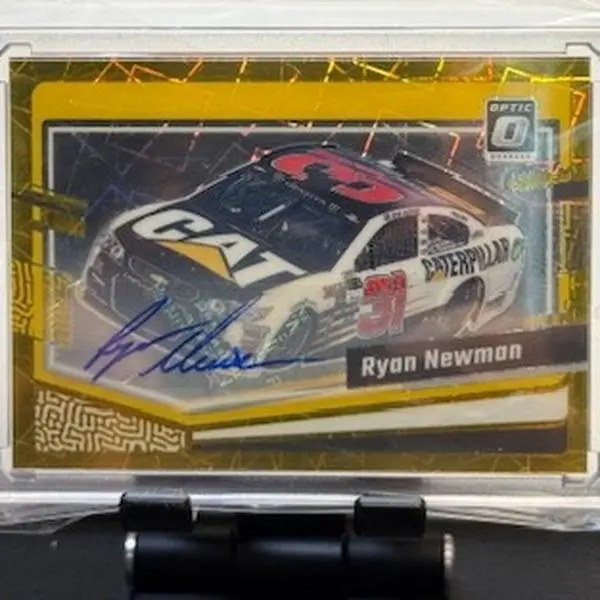 2024 Panini Donruss Autographed Ryan Newman Gold Velocity Prizm Trading Card, 10/10 Serial Numbered