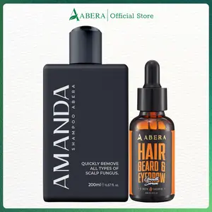 Combo Amanda Shampoo & Abera Hair Growth Serum - Abera Combo for Stronger Hair & Healthier Scalp Conditioner Haircare Restore Comfort