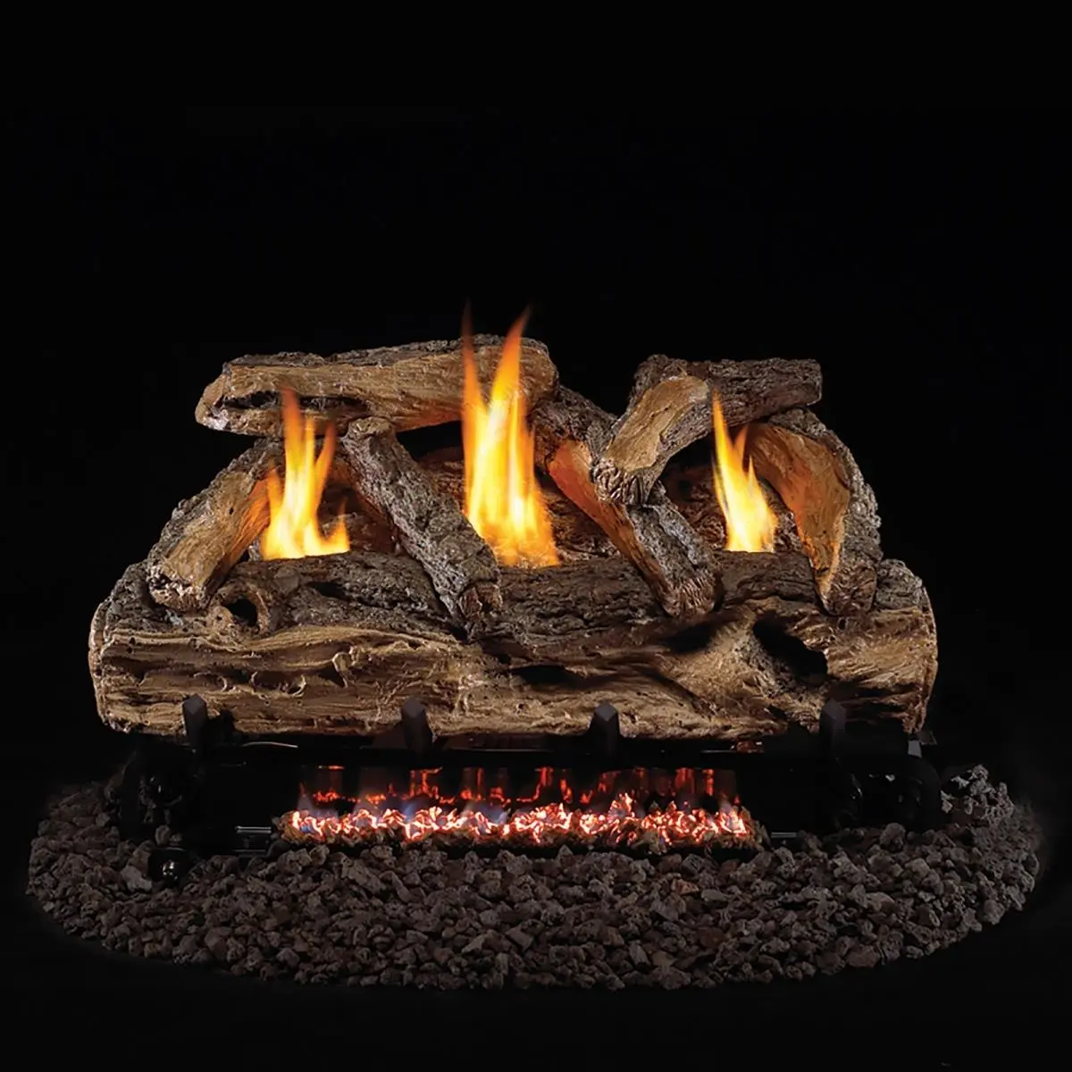 Real Fyre  24 in. G9 Series Split Oak Vent Free Log Set