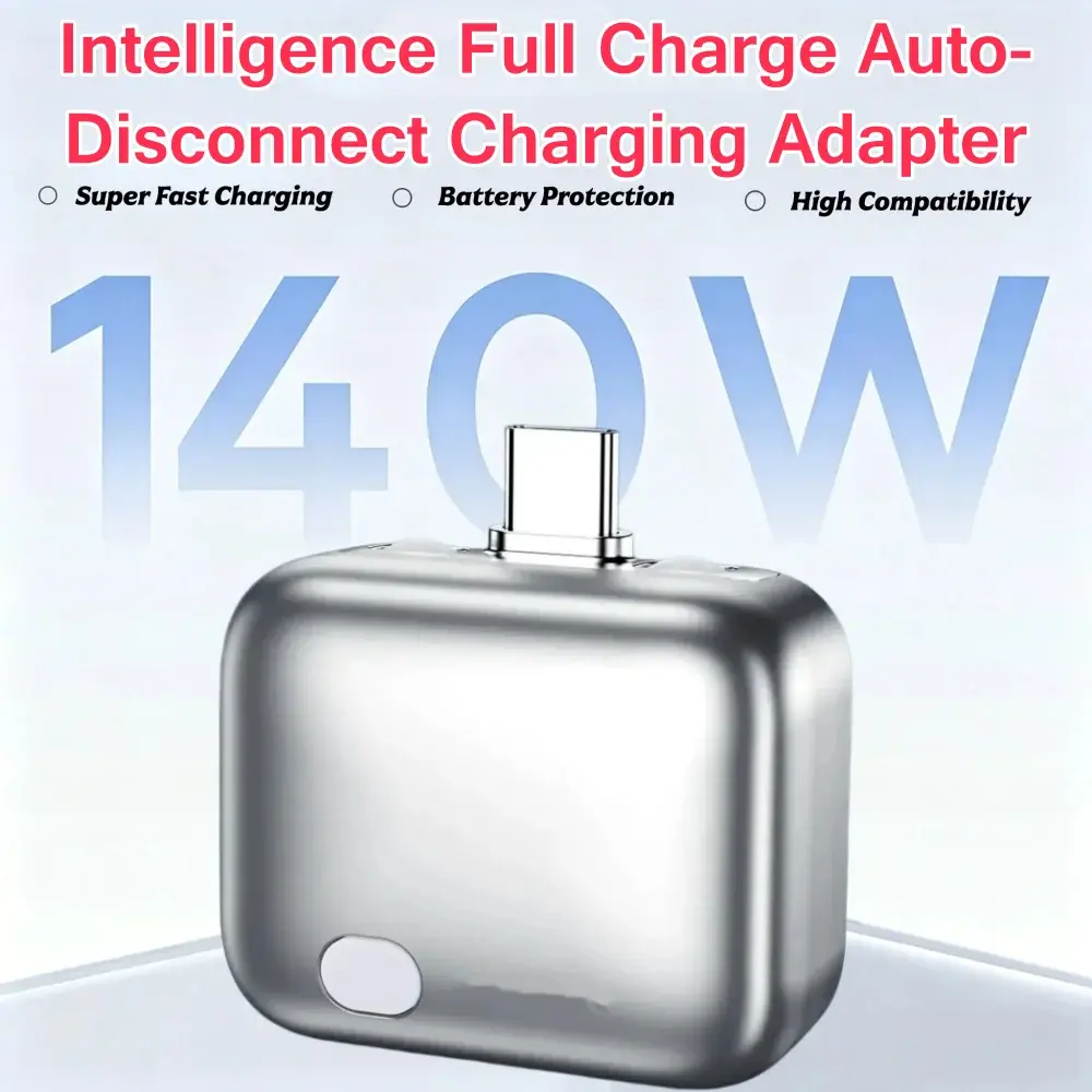 physical-disconnect battery protector guard protection Intelligence Full Charge Auto-Disconnect self-eject charger Charging Adapter 140W Fast Charge Safety Separator Automatically for Type-C Charge smart power cut auto shut-off -stop accessory