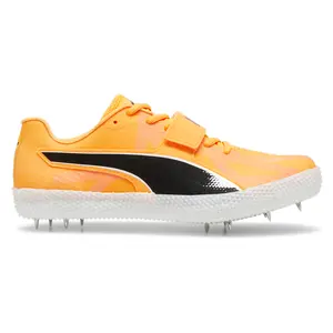 PUMA Mens Evospeed High Jump 11 Ultraweave & Field Spikes Running Sneakers Shoes - Orange