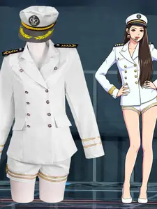 New High-End Suit Fabric, Zhang Yuanying Style Uniform, Navy Captain Costume, Sailor, Loose-Fit, All Seasons