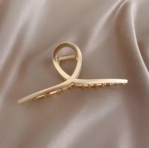 Matte Gold Hair Clips - Fashion Hair Claw for Women